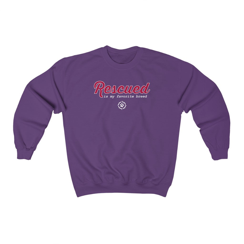 Trail Dogs – Rescued is my Favorite Breed Sweatshirt