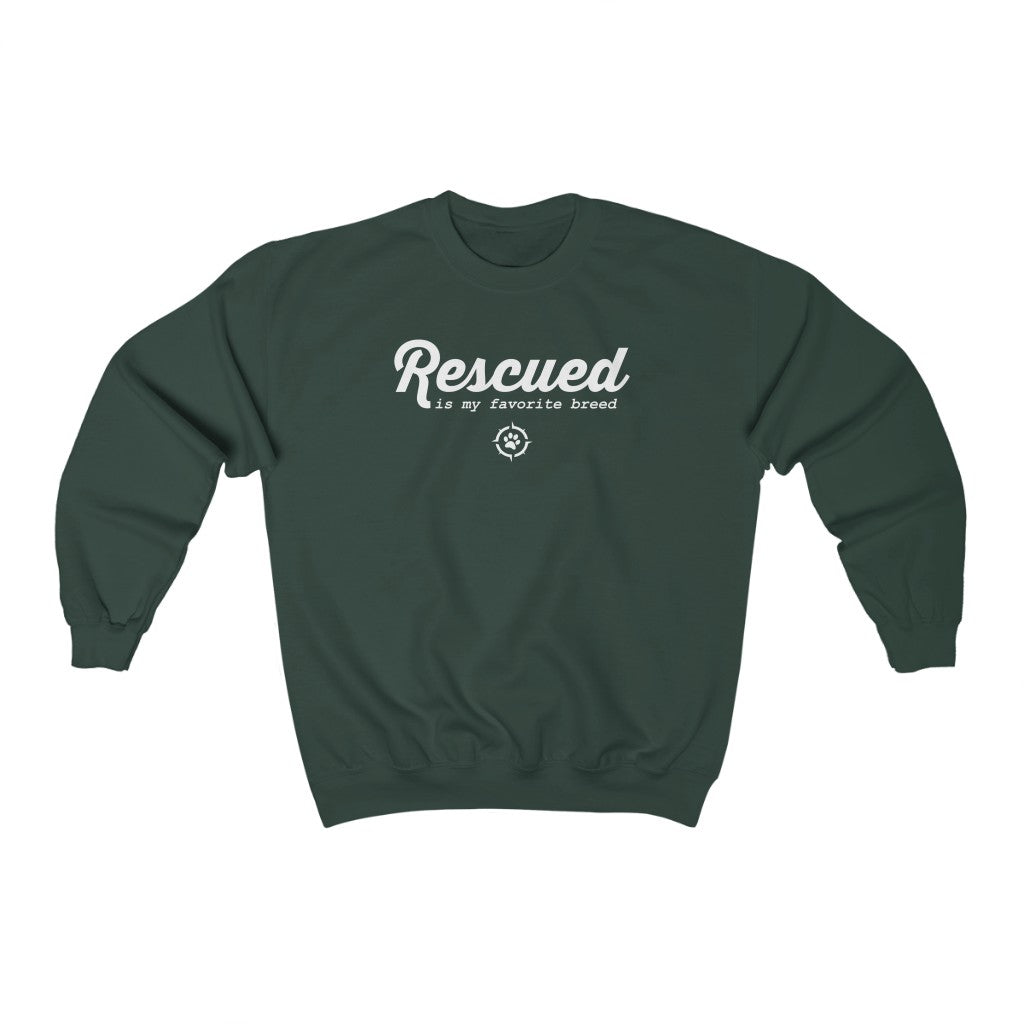 Trail Dogs – Rescued is my Favorite Breed Sweatshirt