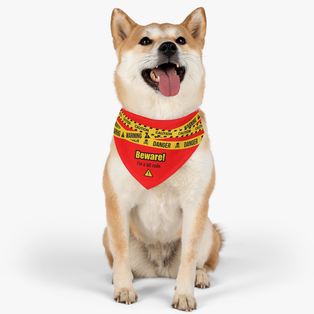 Beware, I'm a bit rude – Bandana Collar