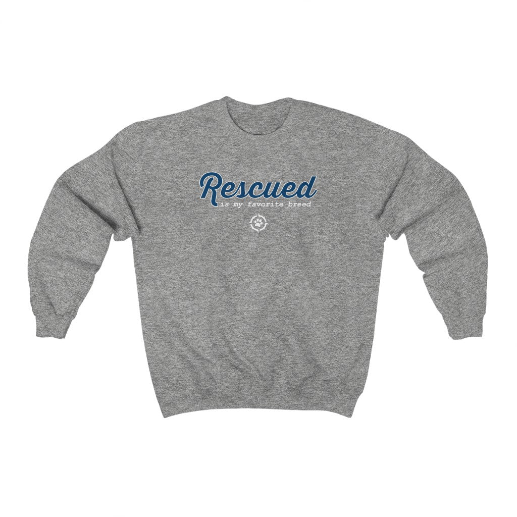 Trail Dogs – Rescued is my Favorite Breed Sweatshirt